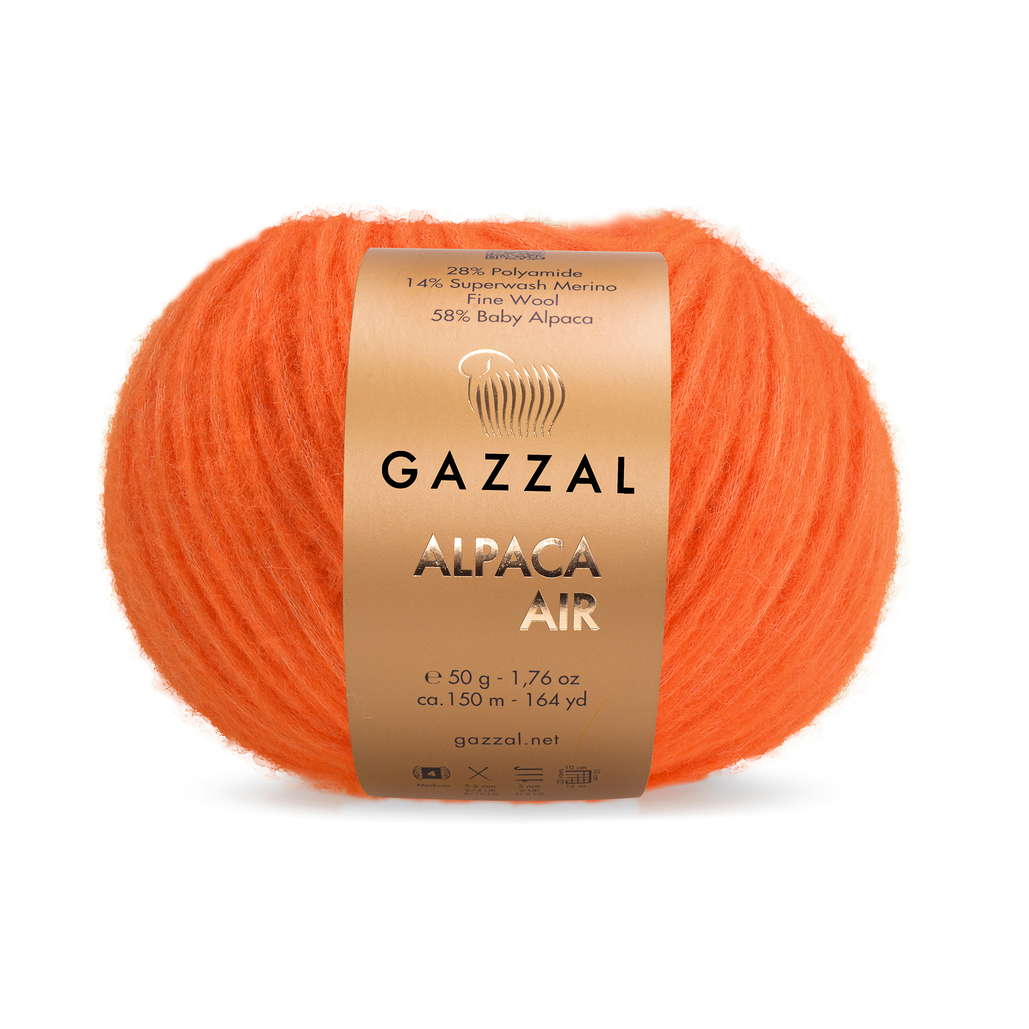 Пряжа Gazzal Alpaca Air 93