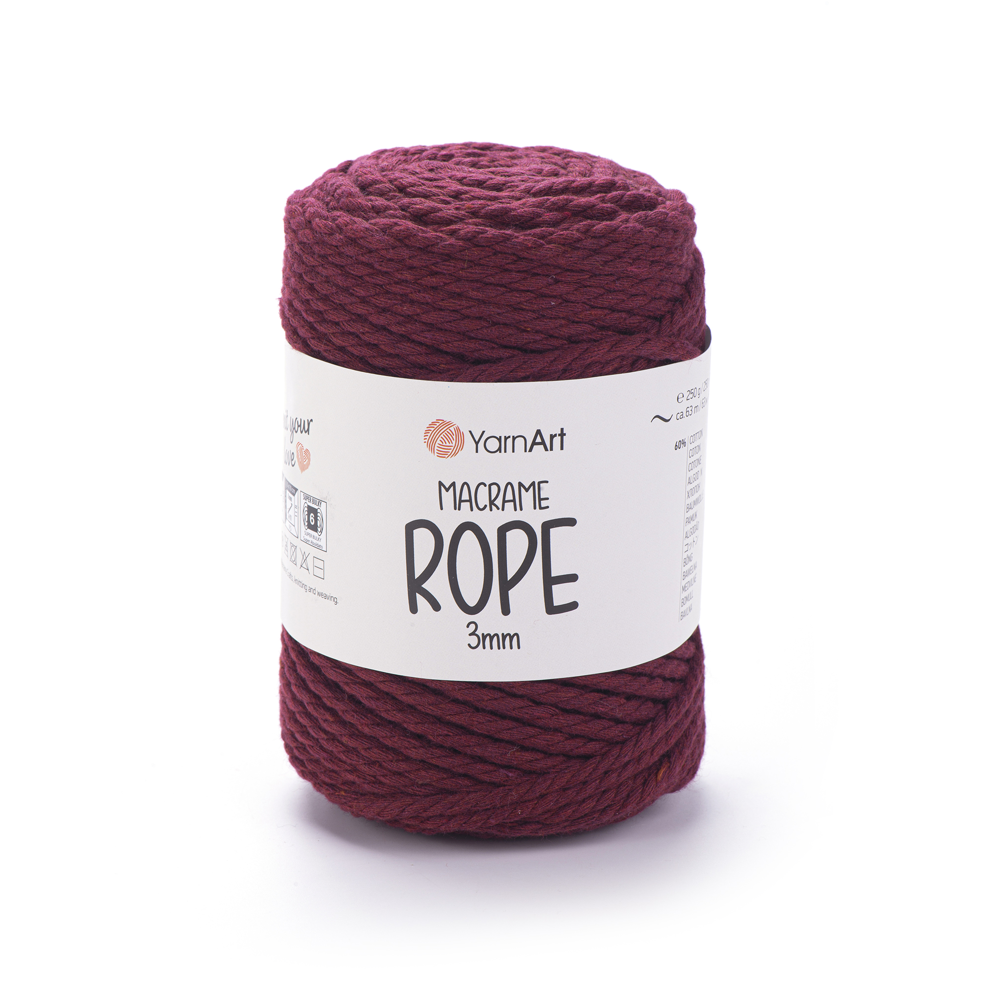 Пряжа YarnArt Macrame Rope 3mm 781
