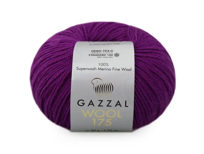 Пряжа Gazzal Wool 175 334