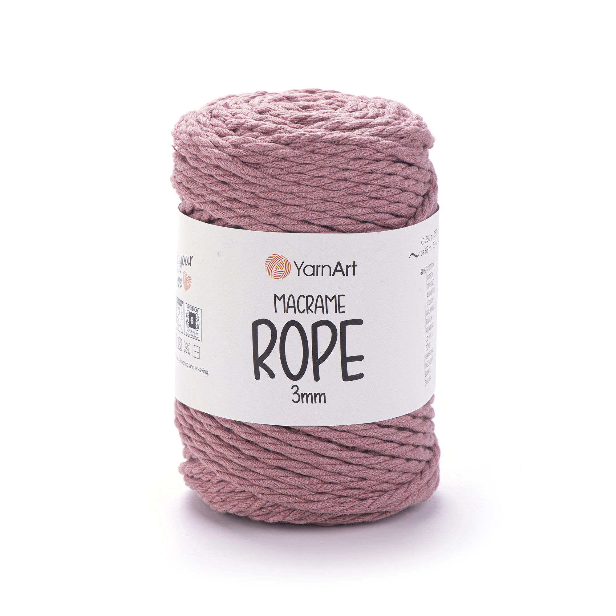 Пряжа YarnArt Macrame Rope 3mm 792
