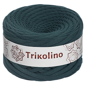 Пряжа трикотажная 7-9 мм "Trikolino" 100м. Темно-зеленый