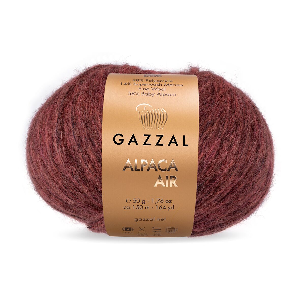 Пряжа Gazzal Alpaca Air 95