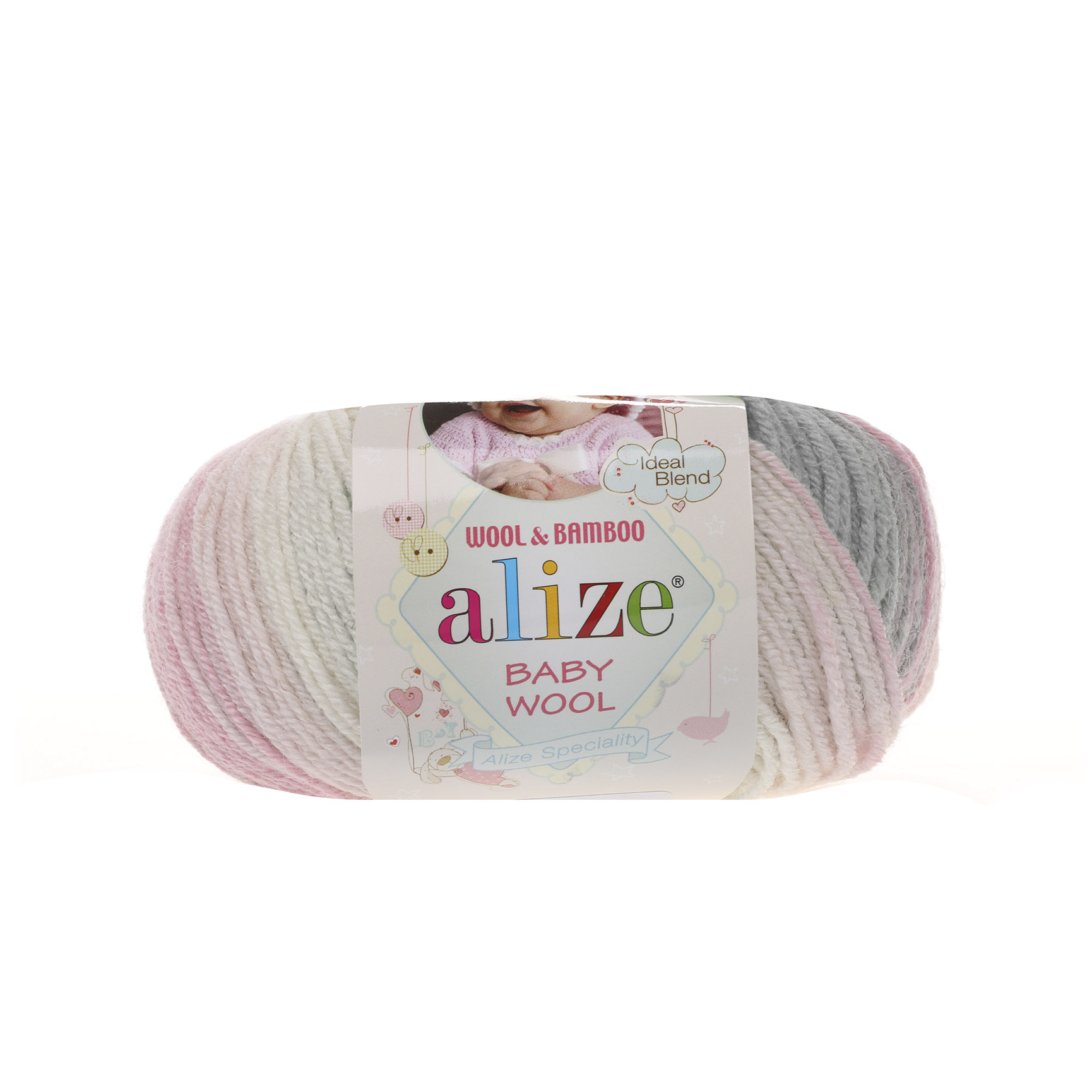 Пряжа Alize Baby Wool Batik 3245
