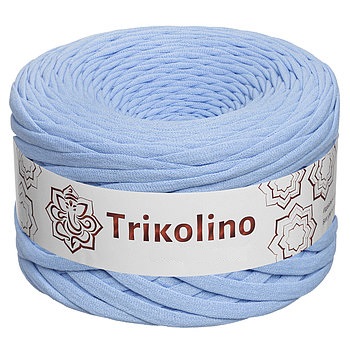 Пряжа трикотажная 7-9 мм "Trikolino" 100м. Васильковый