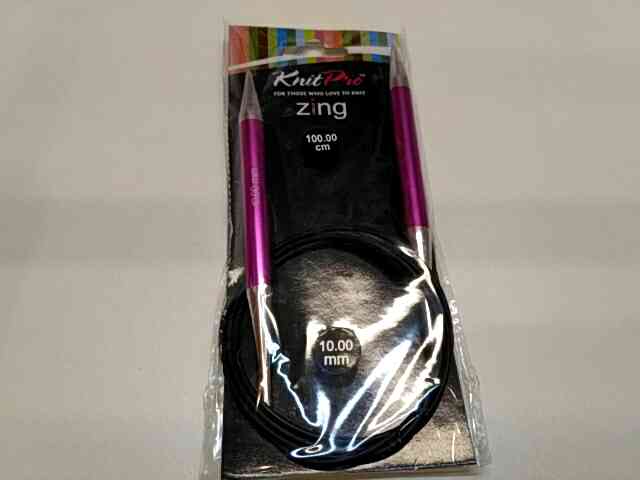 Спиці кругові 10мм 100см Zing KnitPro 47168