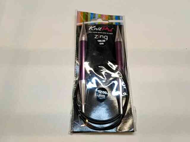 Спиці кругові 12мм 100см Zing KnitPro 47169