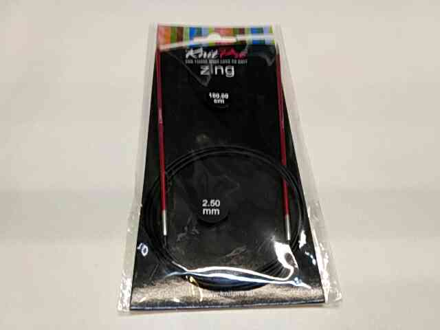 Спиці кругові 2,5мм 100см Zing KnitPro 47153