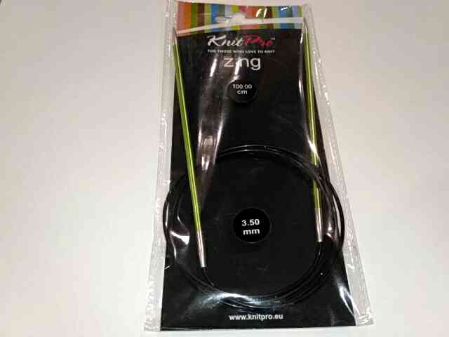 Спиці кругові 3,5мм 100см Zing KnitPro 47157