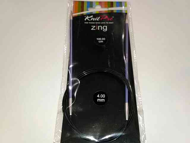 Спиці кругові 4мм 100см Zing KnitPro 47159