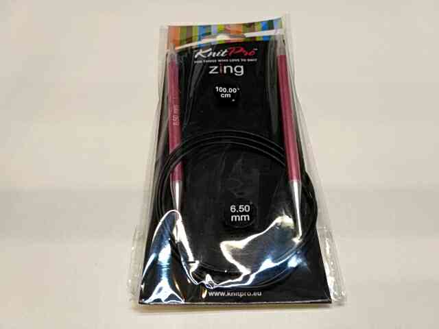 Спиці кругові 6,5мм 100см Zing KnitPro 47164