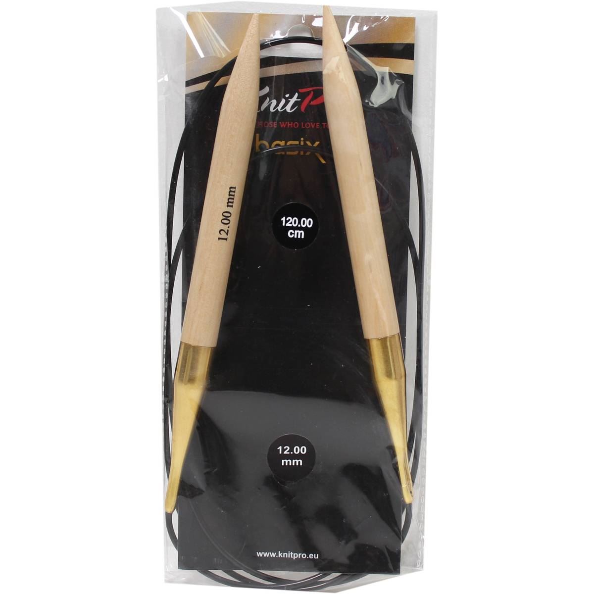 Спиці кругові 12мм 120см Basix Birch Wood KnitPro 35358