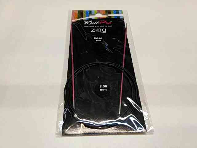 Спиці кругові 2мм 100см Zing KnitPro 47151