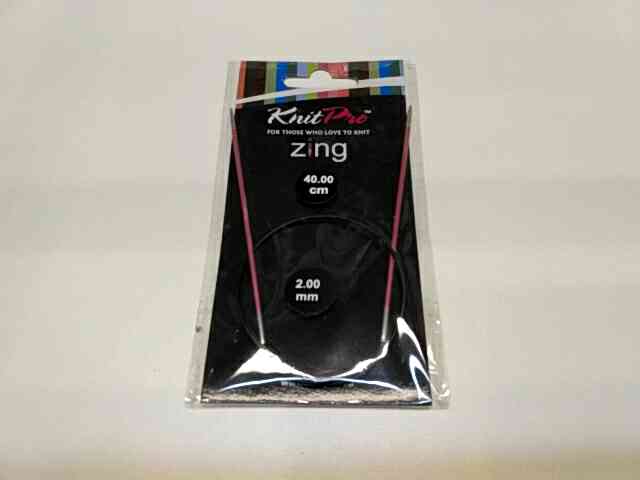Спиці кругові 2мм 40см Zing KnitPro 47061