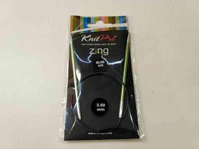 Спиці кругові 3,5мм 40см Zing KnitPro 47067