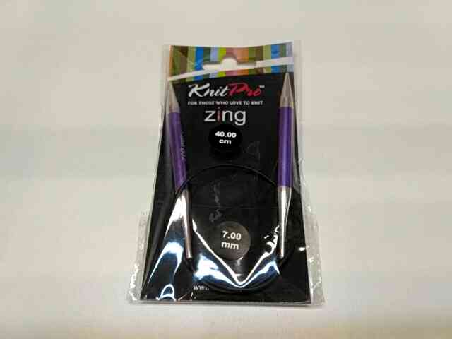 Спиці кругові 7мм 40см Zing KnitPro 47075