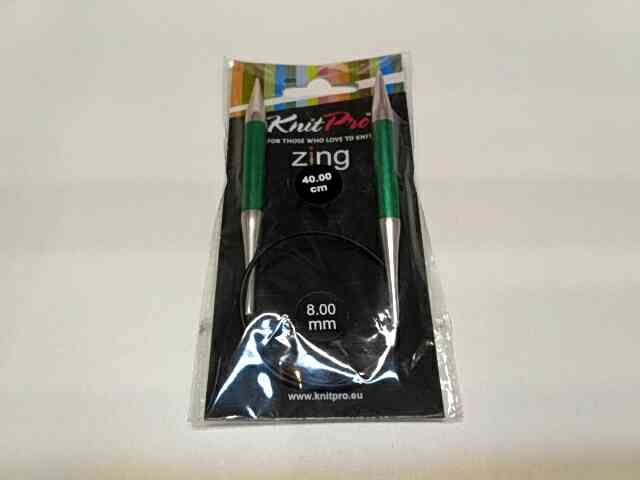 Спиці кругові 8мм 40см Zing KnitPro 47076