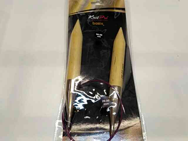 Спиці кругові 20мм 60см Basix Birch Wood KnitPro 35330