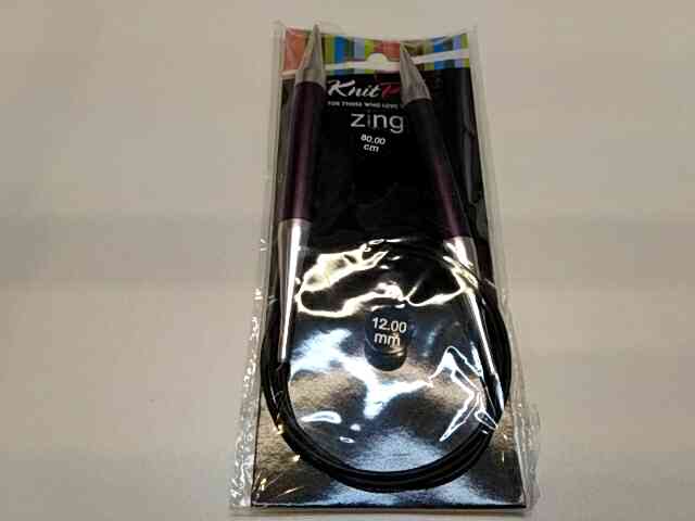 Спиці кругові 12мм 80см Zing KnitPro 47139