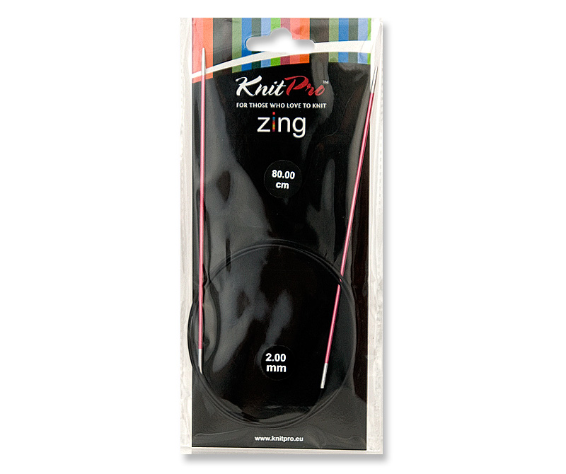 Спиці кругові 2мм 80см Zing KnitPro 47121