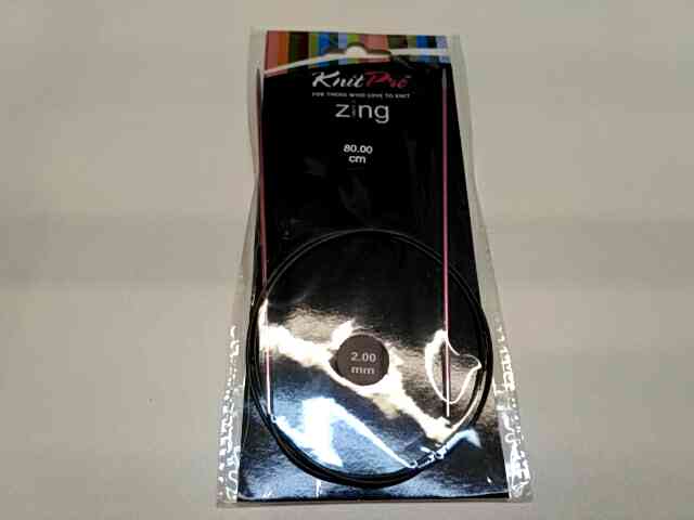 Спиці кругові 2мм 80см Zing KnitPro 47121