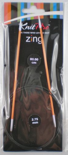 Спиці кругові 2,75мм 80см Zing KnitPro 47124