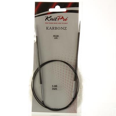 Спиці кругові 3,5мм 80см Karbonz KnitPro 41186