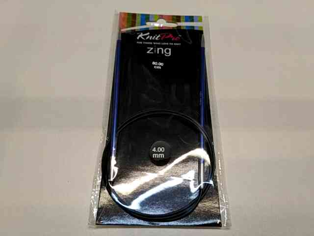 Спиці кругові 4мм 80см Zing KnitPro 47129