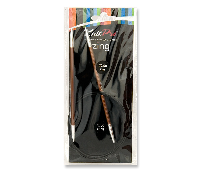 Спиці кругові 5,5мм 80см Zing KnitPro 47132