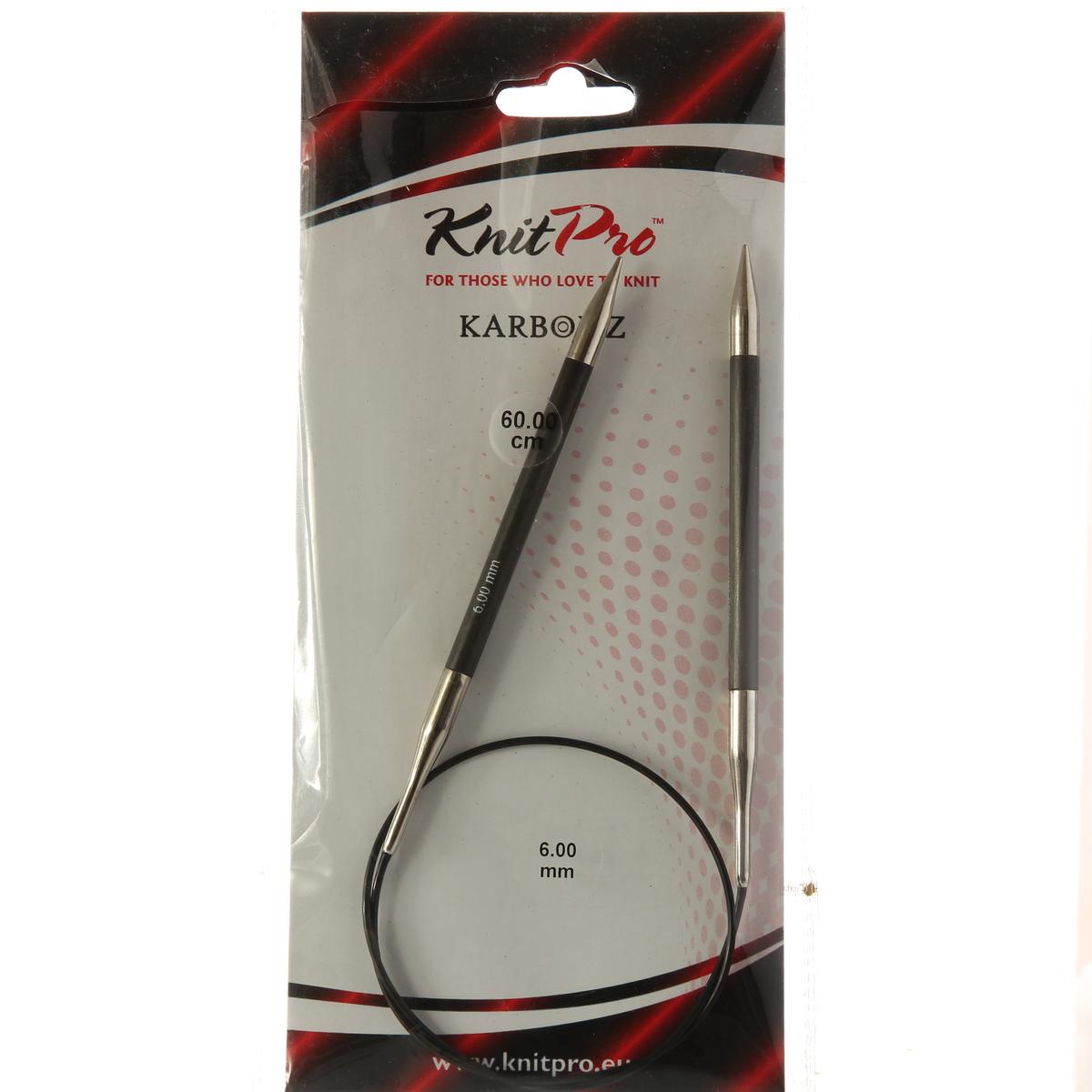 Спиці кругові 6мм 80см Karbonz KnitPro 41192