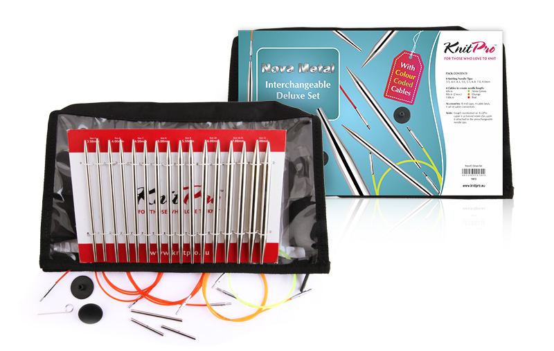 Набір змінних спиць для в'язання "Nova Metal Deluxe Set" KnitPro 10613