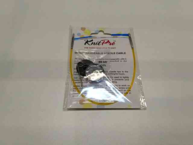 Кабель для круговых спиц 40см желтый KnitPro 10631