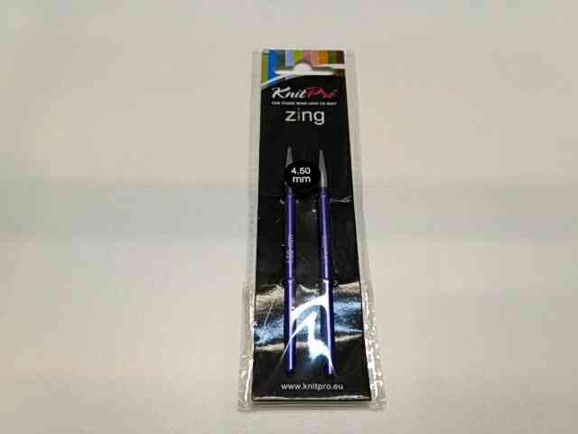Спицы Съемные короткие 4,5мм Zing KnitPro 47524