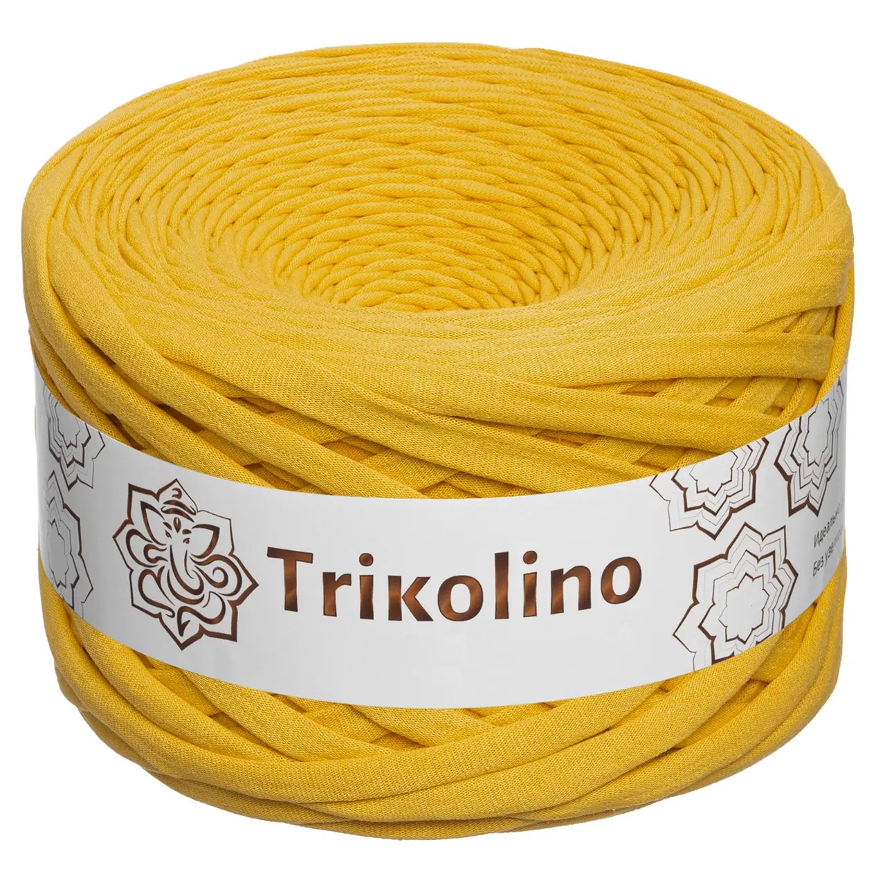 Пряжа трикотажная 7-9 мм "Trikolino" 100м. Медовий