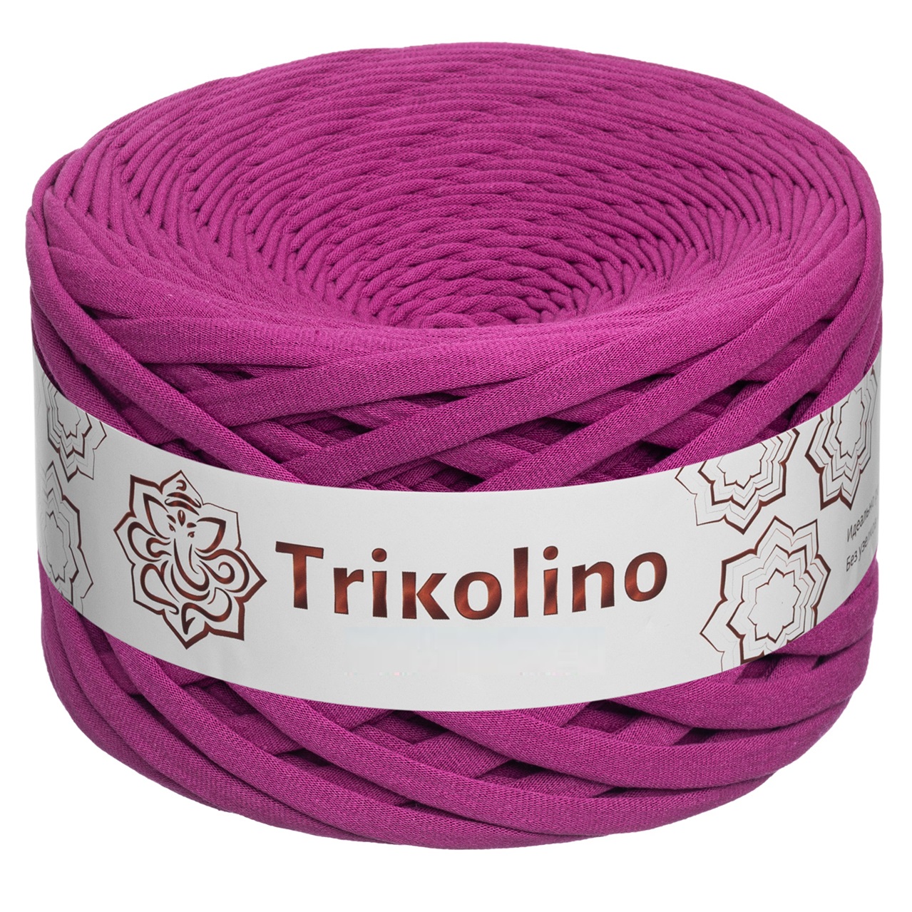 Пряжа трикотажная 7-9 мм "Trikolino" 100м. Лиловый электрик