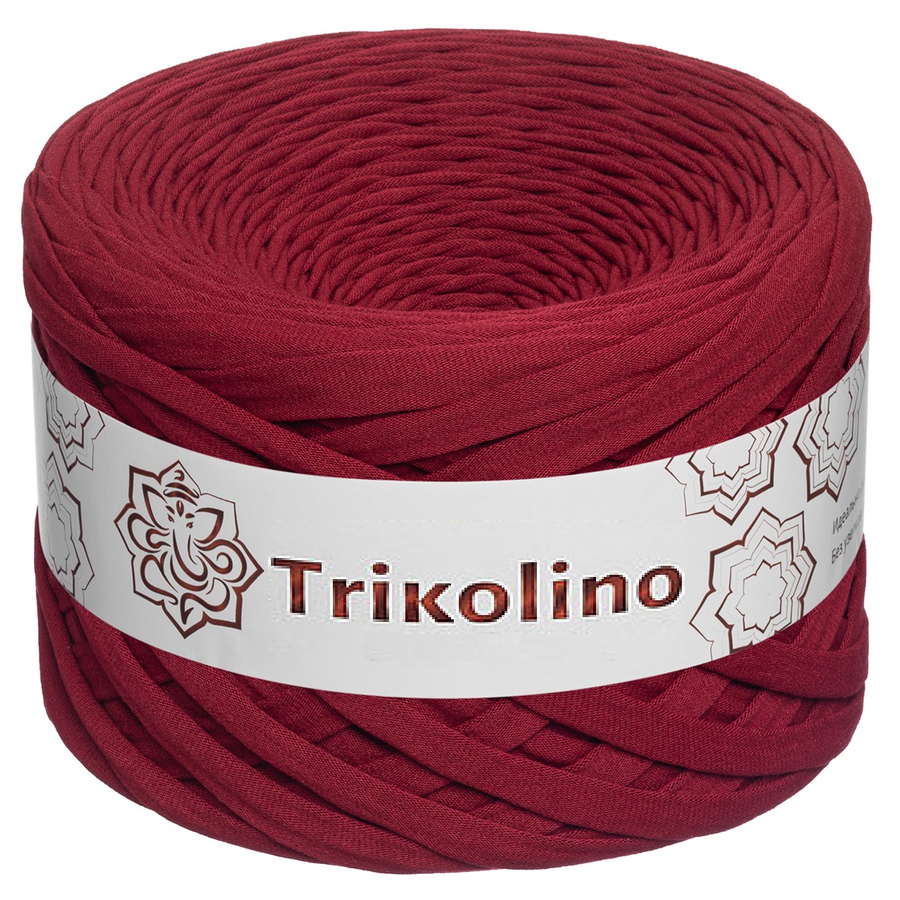 Пряжа трикотажная 7-9 мм "Trikolino" 100м. Бордо