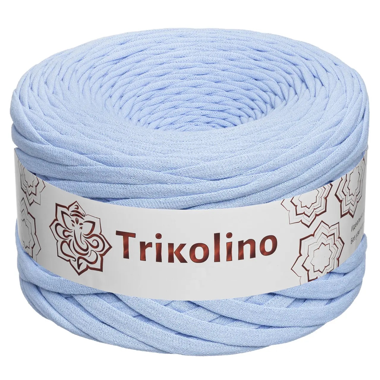 Пряжа трикотажная 7-9 мм "Trikolino" 100м. Ніжно-блакитний