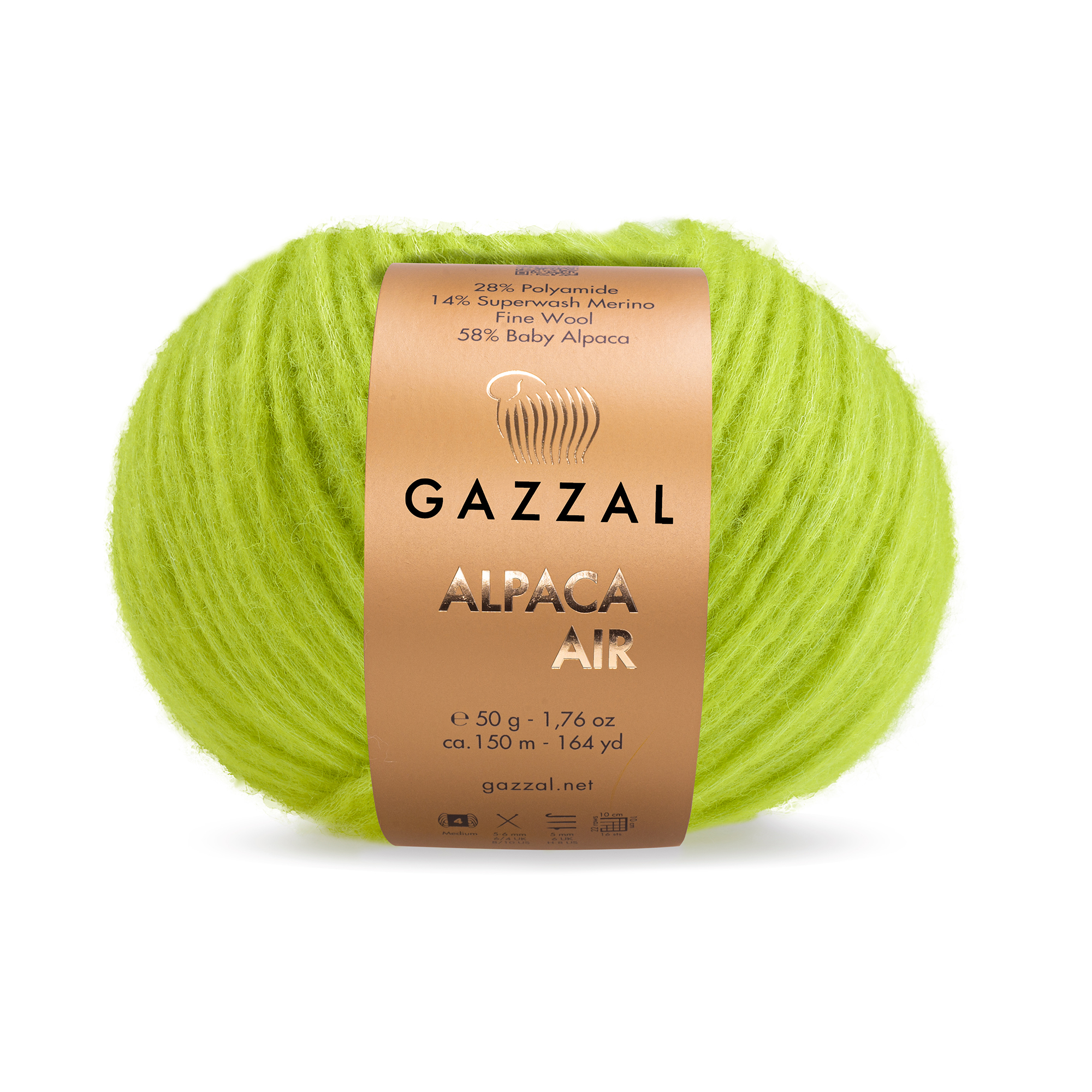 Пряжа Gazzal Alpaca Air 92