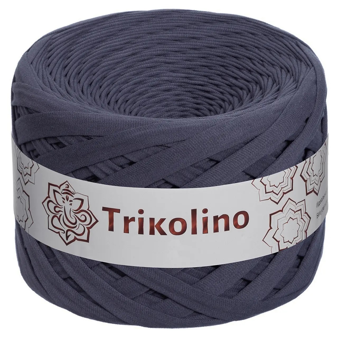 Пряжа трикотажная 7-9 мм "Trikolino" 100м. Графіт