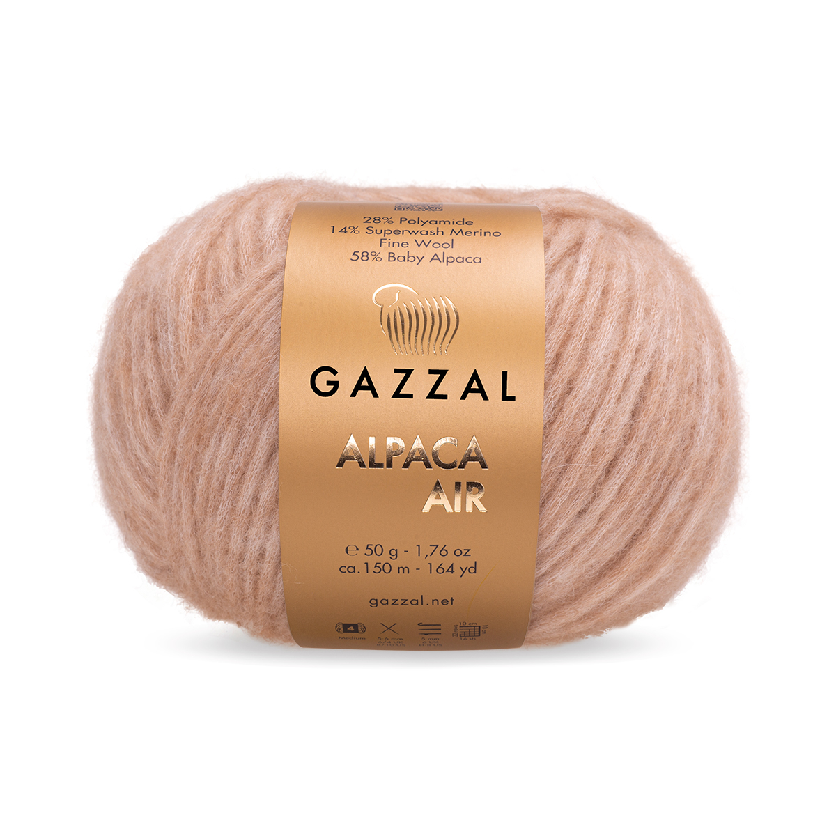 Пряжа Gazzal Alpaca Air 75