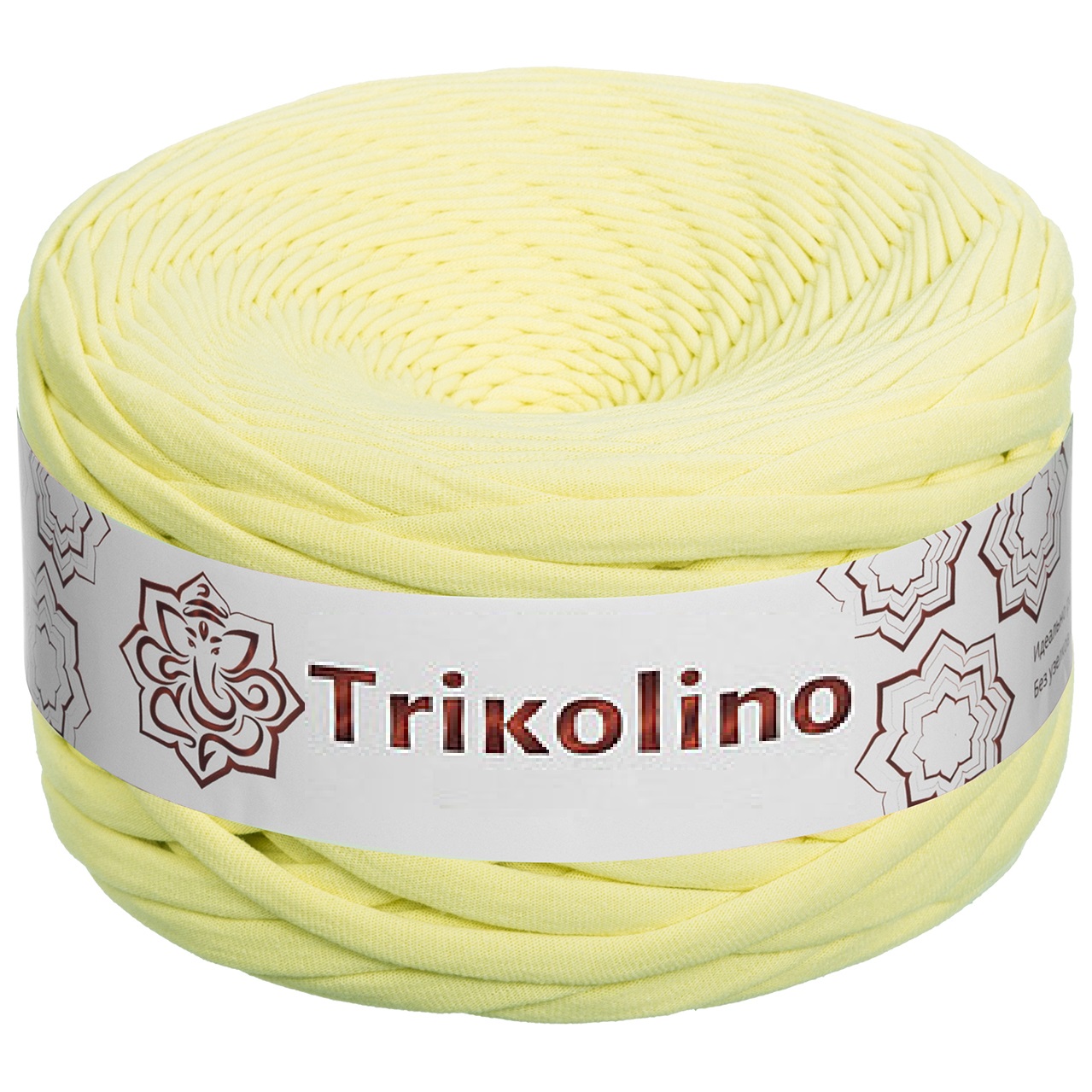 Пряжа трикотажная 7-9 мм "Trikolino" 100м. Банановый шейк