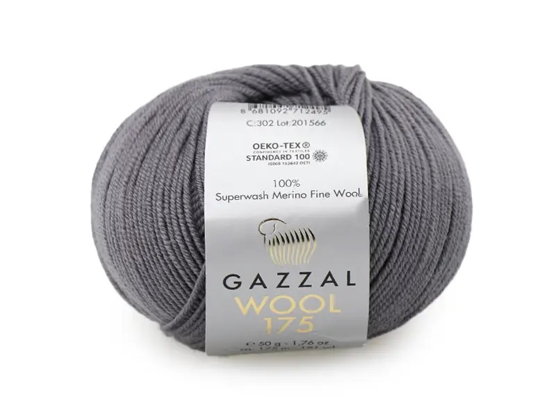 Пряжа Gazzal Wool 175 302