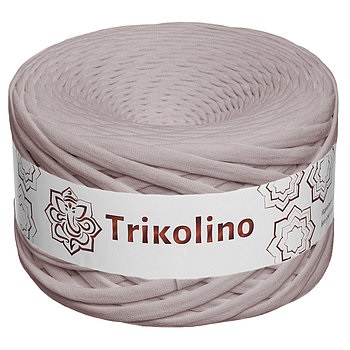 Пряжа трикотажная 7-9 мм "Trikolino" 100м. Серо-бежевый