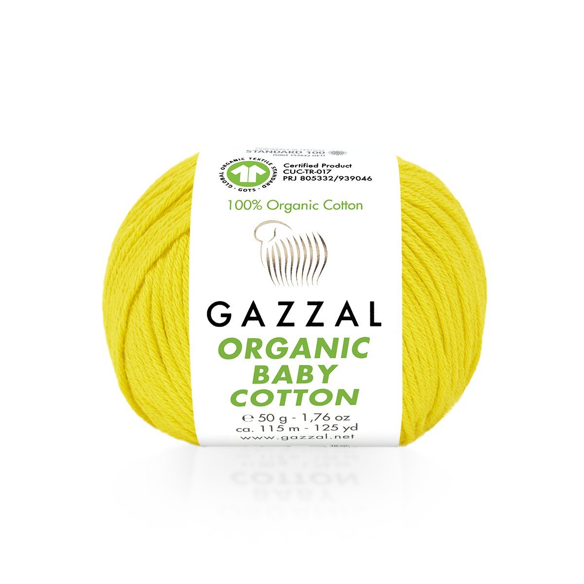 Пряжа Gazzal Organic Baby Cotton 420