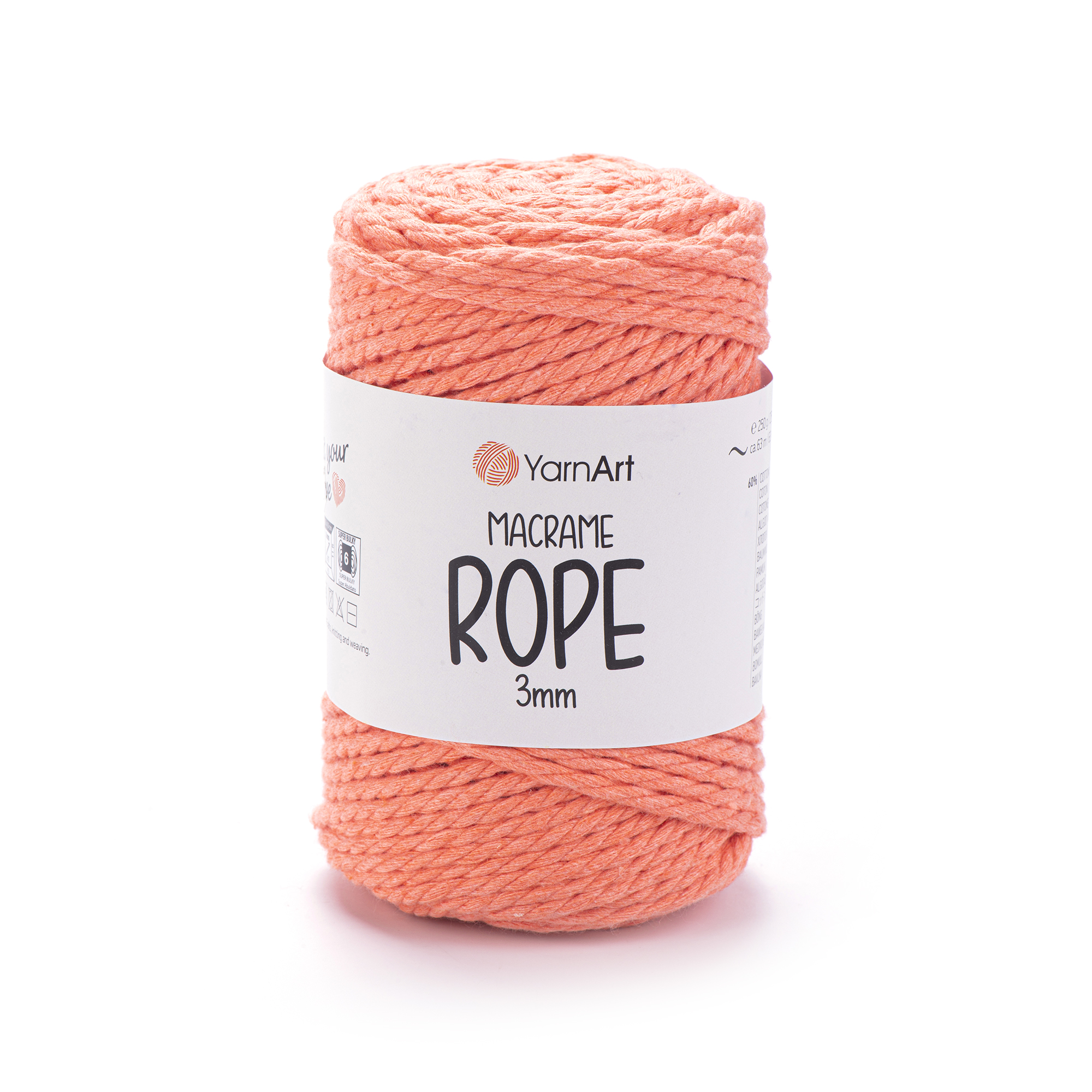 Пряжа YarnArt Macrame Rope 3mm 767