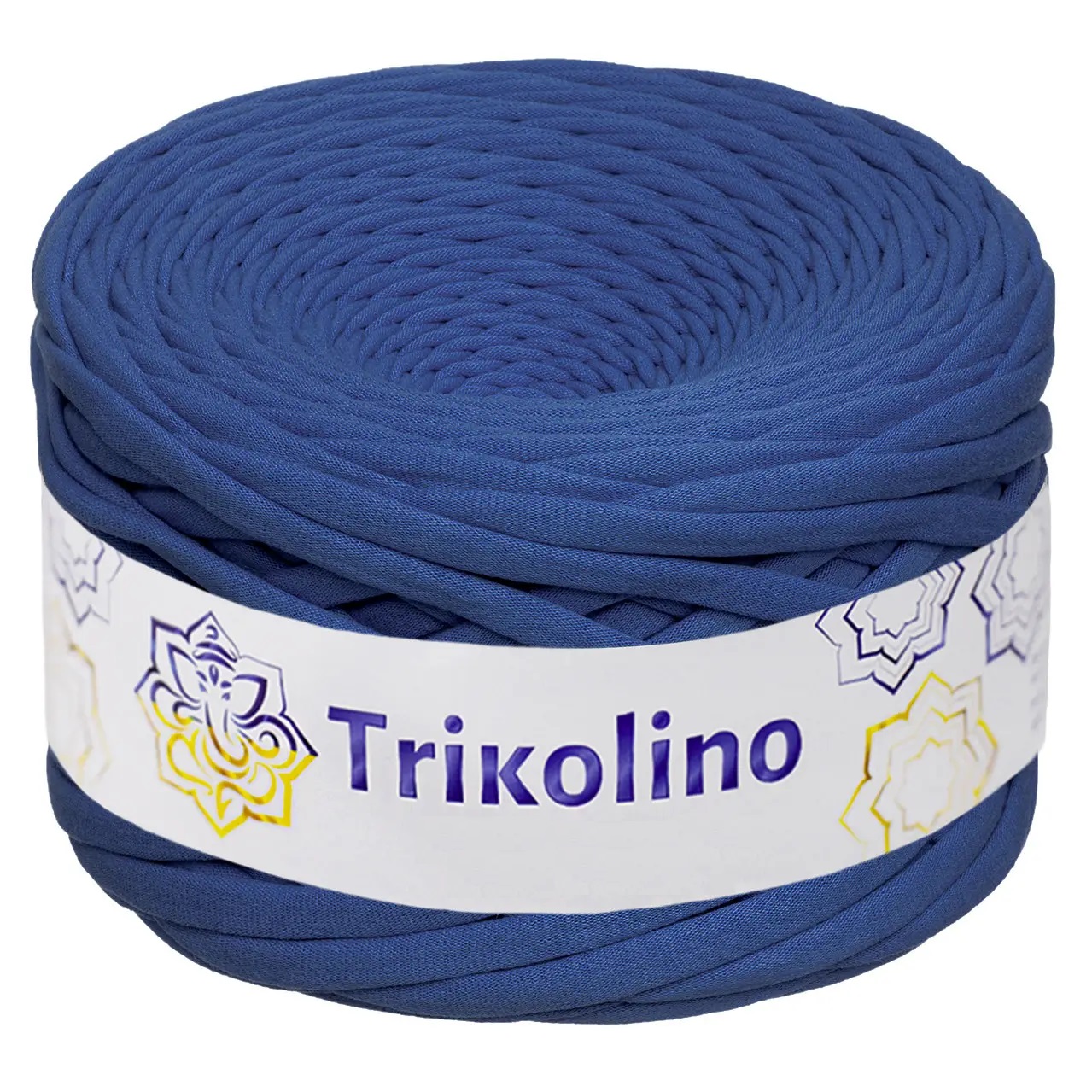 Пряжа трикотажная 7-9 мм "Trikolino" 100м. Синій 400018