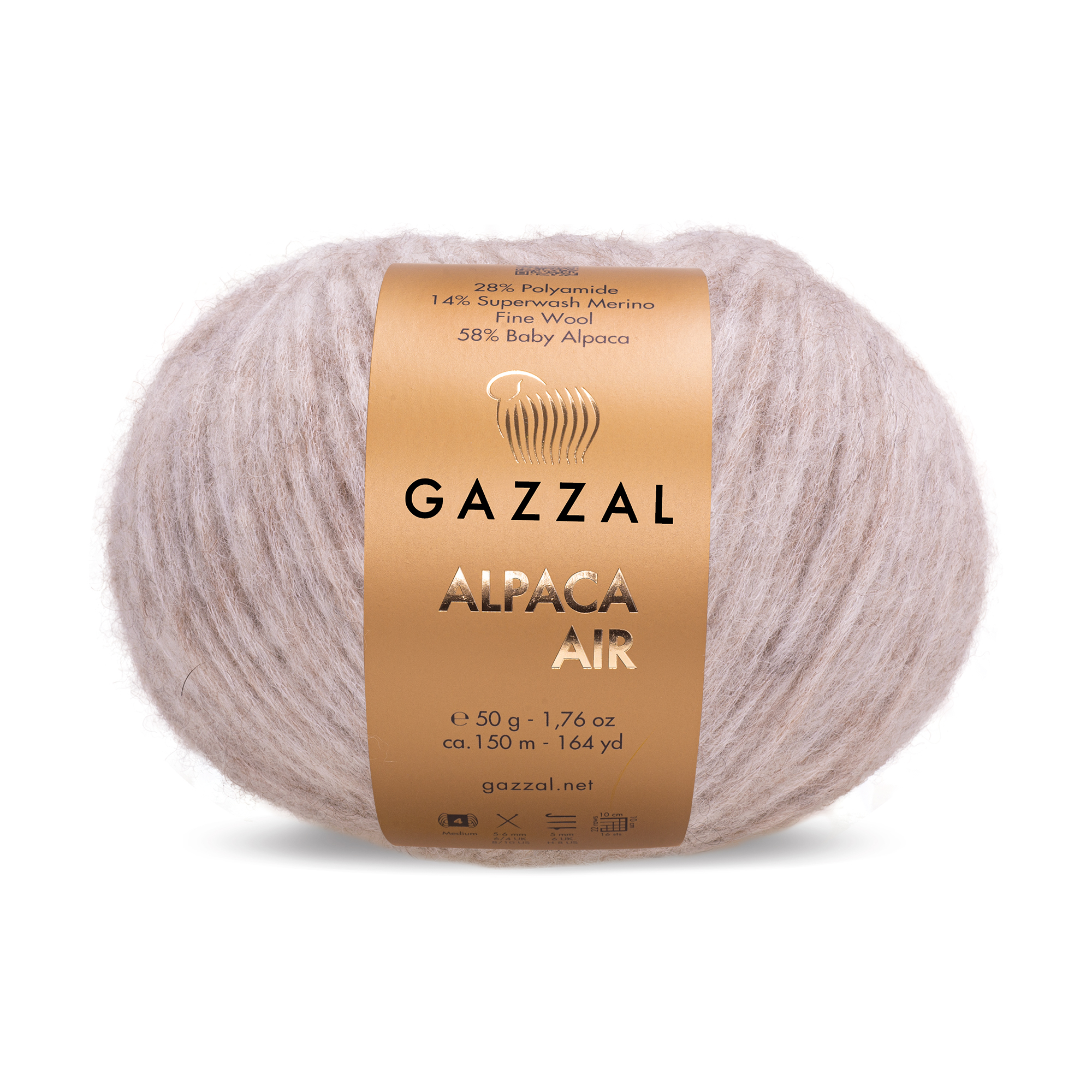 Пряжа Gazzal Alpaca Air 72