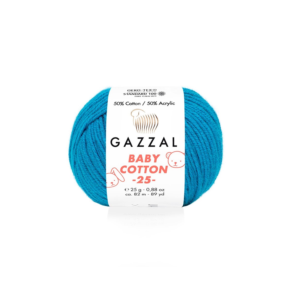 Пряжа Gazzal BabyCotton 25 цвет 3428