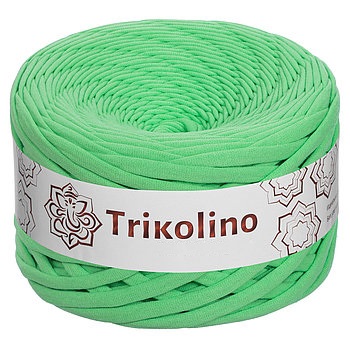 Пряжа трикотажная 7-9 мм "Trikolino" 100м. Ярко-зеленый