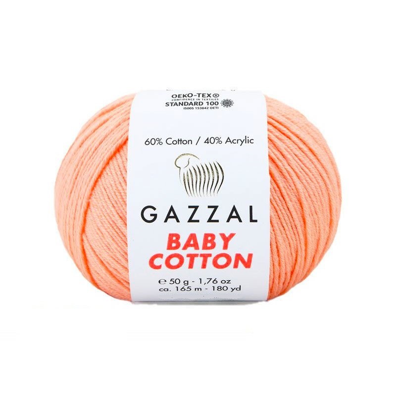 Пряжа Gazzal BabyCotton 3412