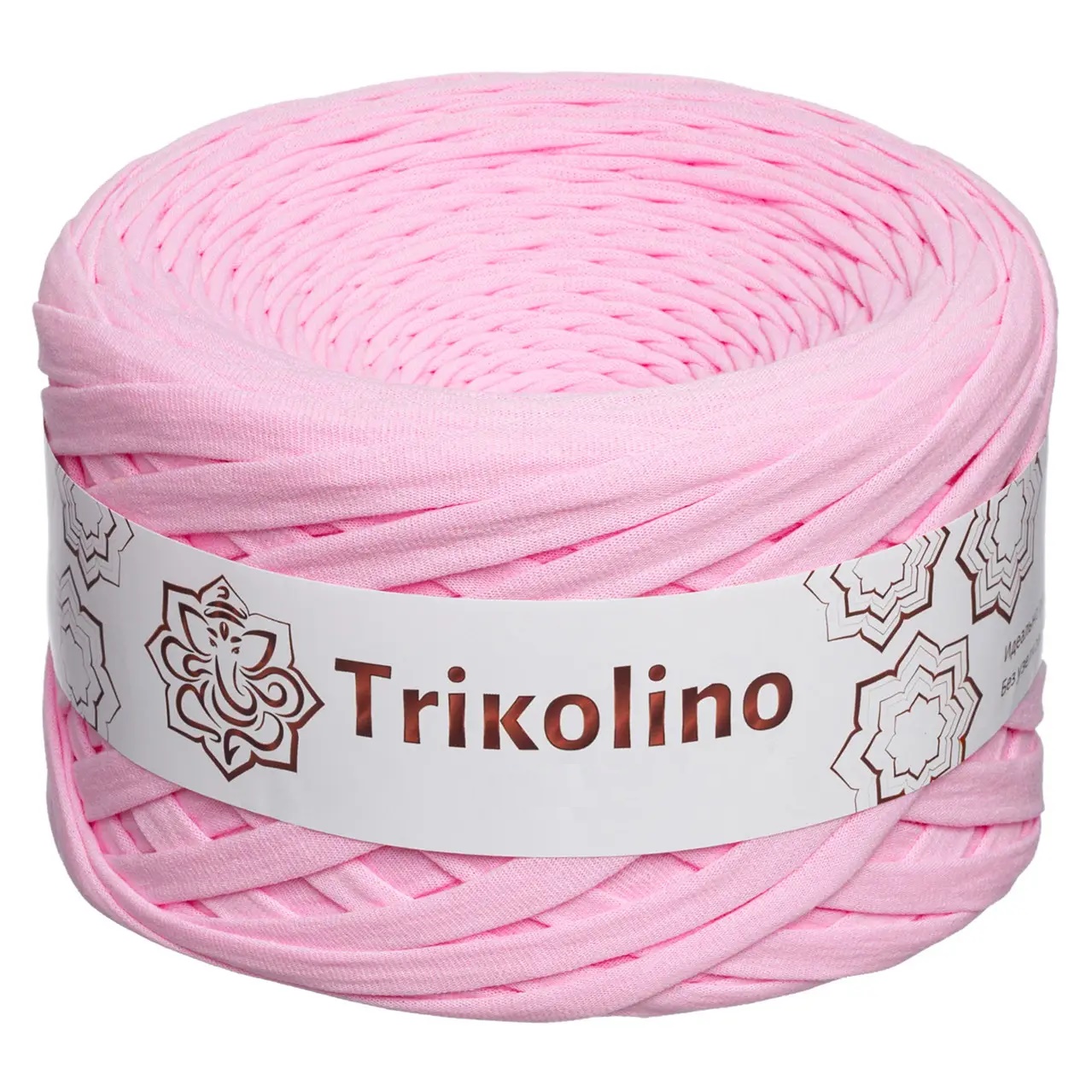 Пряжа трикотажная 7-9 мм "Trikolino" 100м. Розовая Орхидея